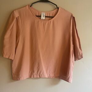 Eve gravel peach cropped shirt size medium
